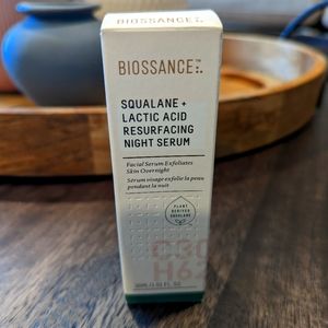 Biossance SQUALANE + LACTIC ACID RESURFACING NIGHT SERUM